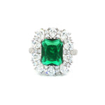 Load image into Gallery viewer, Premium 925 Sterling Silver Solitaire Ring with Sparkling Stone