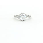 Load image into Gallery viewer, Stunning 925 Sterling Silver Solitaire Ring with Brilliant Cut Stone