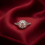 Load image into Gallery viewer, Stunning 925 Sterling Silver Solitaire Ring with Brilliant Cut Stone