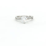 Load image into Gallery viewer, Stunning 925 Sterling Silver Solitaire Ring with Brilliant Cut Stone