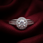Load image into Gallery viewer, Premium 925 Sterling Silver Solitaire Ring with Sparkling Stone