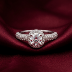 Load image into Gallery viewer, Premium 925 Sterling Silver Solitaire Ring with Sparkling Stone