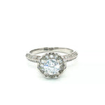 Load image into Gallery viewer, Premium 925 Sterling Silver Solitaire Ring with Sparkling Stone