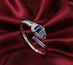 Load image into Gallery viewer, Women's 925 Sterling Silver Snake Shape Watch with Bracelet Kada