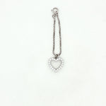 Load image into Gallery viewer, 925 Sterling Silver Heart Crystal Watch Charm For Women