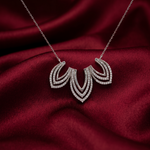Load image into Gallery viewer, Luxury 925 Sterling Silver Crystal Flower Pendant with Chain