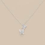 Load image into Gallery viewer, 925 Sterling Silver Butterfly Pendant Necklace with Adjustable Length