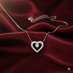 Load image into Gallery viewer, 925 Sterling Silver Heart Shape Pendant Necklace with Adjustable Length