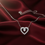 Load image into Gallery viewer, 925 Sterling Silver Heart Shape Pendant Necklace with Adjustable Length