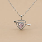 Load image into Gallery viewer, 925 Sterling Silver Heart Shape Pendant Necklace with Adjustable Length