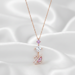 Load image into Gallery viewer, Swan Pendant Rose 925 Sterling Silver With Chain