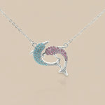 Load image into Gallery viewer, 925 Sterling Silver Classic Fish Pendant Necklace with Adjustable Length For Women