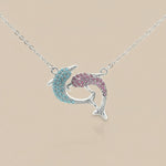 Load image into Gallery viewer, 925 Sterling Silver Classic Fish Pendant Necklace with Adjustable Length For Women