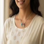 Load image into Gallery viewer, 925 Sterling Silver Classic Fish Pendant Necklace with Adjustable Length For Women