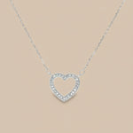 Load image into Gallery viewer, 925 Sterling Silver Heart Pendant Necklace with Adjustable Length