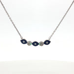 Load image into Gallery viewer, 925 Sterling Silver Blue Evil Eye Pendant with Chain