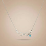 Load image into Gallery viewer, 925 Sterling Silver Classic Infinity Pendant Necklace with Adjustable Length