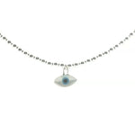 Load image into Gallery viewer, 925 Sterling Silver Evil Eye Pendant Necklace with Adjustable Length