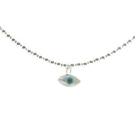 Load image into Gallery viewer, 925 Sterling Silver Evil Eye Pendant Necklace with Adjustable Length