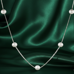 Load image into Gallery viewer, Pearl Necklace 925 Sterling Silver With adjustable Chain