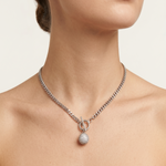 Load image into Gallery viewer, 925 Sterling Silver Round Shape Pendant Necklace with Adjustable Length