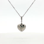Load image into Gallery viewer, 925 Sterling Silver Heart Shape Pendant Necklace with Adjustable Length