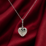 Load image into Gallery viewer, 925 Sterling Silver Heart Shape Pendant Necklace with Adjustable Length