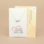 Load image into Gallery viewer, HEART To HEART 925 Sterling Silver Pendant Adjustable Chain with Message Postcard