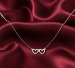 Load image into Gallery viewer, HEART To HEART 925 Sterling Silver Pendant With Chain Adjustable Length