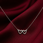Load image into Gallery viewer, HEART To HEART 925 Sterling Silver Pendant Adjustable Chain with Message Postcard