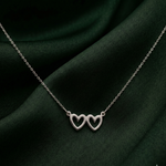 Load image into Gallery viewer, HEART To HEART 925 Sterling Silver Pendant Adjustable Chain with Message Postcard