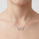 Load image into Gallery viewer, HEART To HEART 925 Sterling Silver Pendant Adjustable Chain with Message Postcard