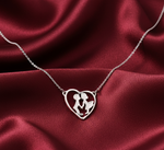 Load image into Gallery viewer, We Always Together In Heart 925 Sterling Silver Pendant With Chain Adjustable Length