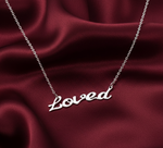 Load image into Gallery viewer, Love 925 Sterling Silver Pendant With Chain Adjustable Length
