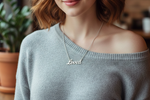 Load image into Gallery viewer, Love 925 Sterling Silver Pendant With Chain Adjustable Length