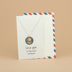 Load image into Gallery viewer, Love 925 Sterling Silver Pendant Adjustable Chain with Message Postcard