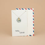 Load image into Gallery viewer, Love 925 Sterling Silver Pendant With Chain Adjustable Length