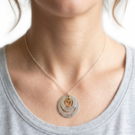 Load image into Gallery viewer, Love 925 Sterling Silver Pendant With Adjustable Chain with Message Postcard