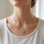 Load image into Gallery viewer, Love 925 Sterling Silver Pendant Adjustable Chain with Message Postcard