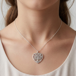 Load image into Gallery viewer, Love 925 Sterling Silver Pendant Adjustable Chain with Message Postcard