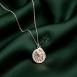 Load image into Gallery viewer, Mother & Daughter 925 Sterling Silver Pendant With Chain Adjustable Length in Glass Bottle