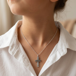 Load image into Gallery viewer, When Faith And Hope Grow 925 Sterling Silver Pendant With Chain Adjustable Length in Glass Bottle