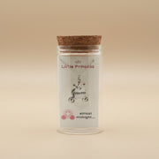 Princess 925 Sterling Silver Pendant With Chain Adjustable Length in Glass Bottle