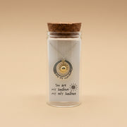 Sunshine 925 Sterling Silver Pendant With Chain Adjustable Length in Glass Bottle