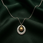 Load image into Gallery viewer, Sunshine 925 Sterling Silver Pendant With Chain Adjustable Length in Glass Bottle