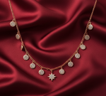 Load image into Gallery viewer, Gold Plated Minoan 925 Sterling Silver Necklace with Adjustable Length