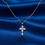 Load image into Gallery viewer, 925 Sterling Silver Cross Pendant Necklace with Adjustable Length