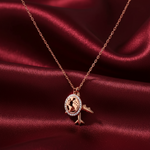 Load image into Gallery viewer, 925 Sterling Silver Plane Pendant Necklace with Adjustable Length