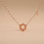 Load image into Gallery viewer, 925 Sterling Silver Heart Flower Shape Pendant Necklace with Adjustable Length