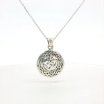 Load image into Gallery viewer, OM Stylish 925 Sterling Silver Pendant with Chain for Girls & Women